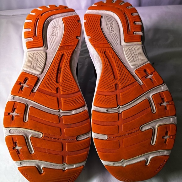 Brooks Navy and Orange Athletic Shoes
